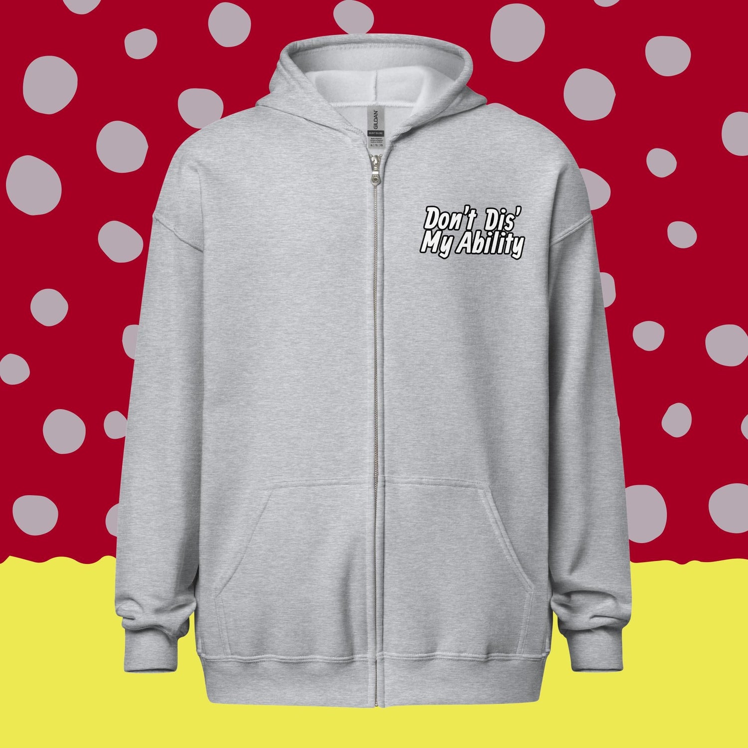 Disability Awareness Adult Zip Up Hoodies